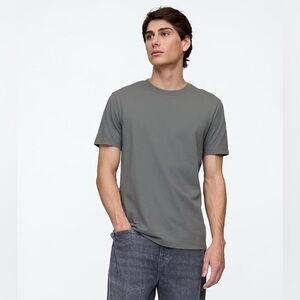 MENS GAP SHADOW GRAY COTTON EVERYDAY SOFT CREW NECK T-SHIRT - XS